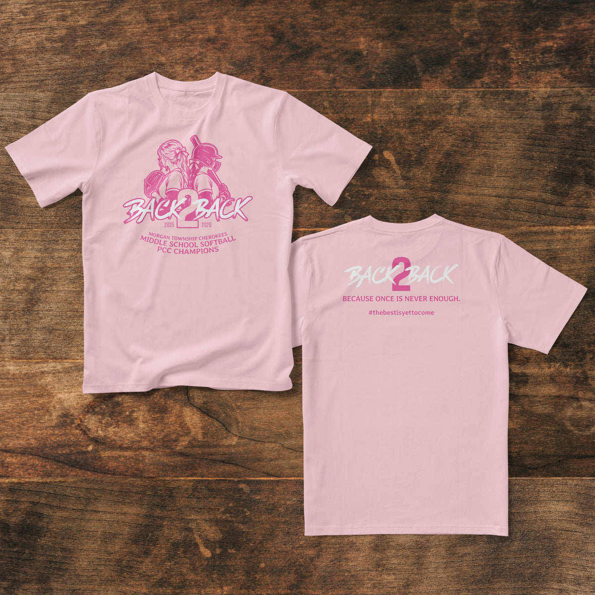 Morgan Softball Back 2 Back - PINK