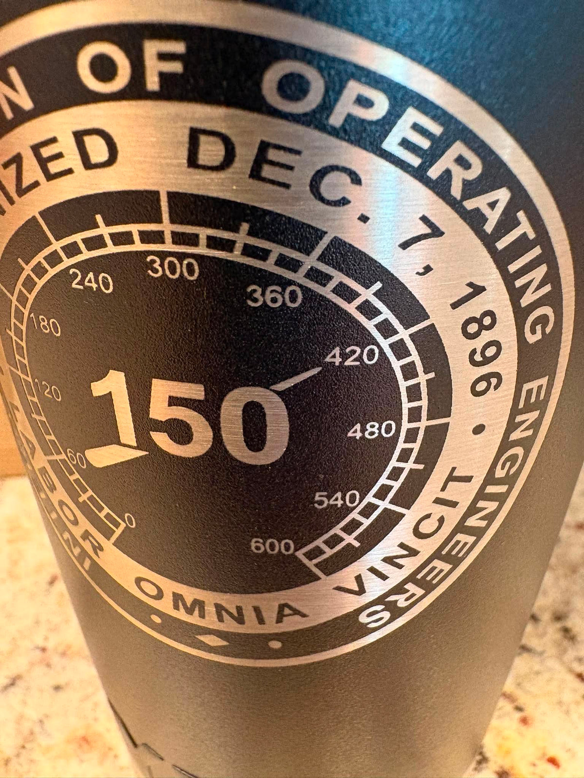 Yeti 20 oz Rambler Tumbler Black Custom Engraved